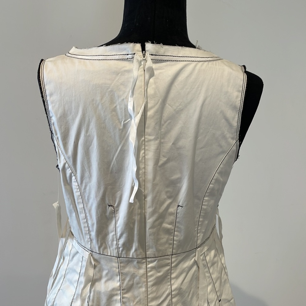 SUMMER DRESS WITH CONTRAST STITCHING - Picture 8 of 9